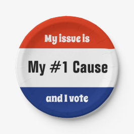 私の選挙投票者 ペーパープレート