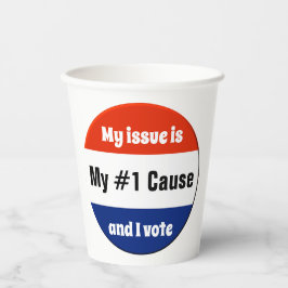 私の選挙投票者 紙コップ