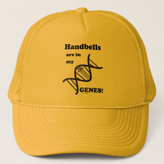 私の遺伝子にはハンドベルが含まれている キャップ (正面)