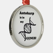 私の遺伝子にオートハープが！ メタルオーナメント (右)