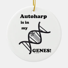 私の遺伝子のオートハープ セラミックオーナメント