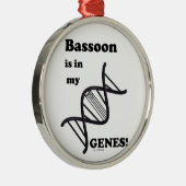 私の遺伝子のバスーン メタルオーナメント (右)