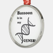 私の遺伝子のバスーン メタルオーナメント (左)