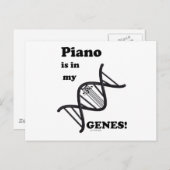 私の遺伝子のピアノ ポストカード (正面/裏面)