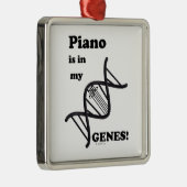 私の遺伝子のピアノ メタルオーナメント (右)