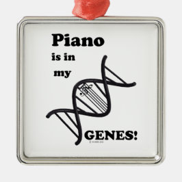 私の遺伝子のピアノ メタルオーナメント
