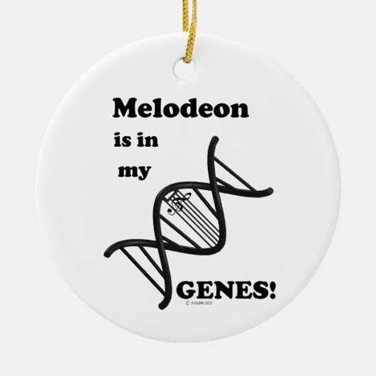私の遺伝子のメロデオン セラミックオーナメント (正面)