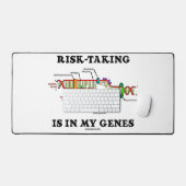 私の遺伝子の中でリスクテイクがDNA複製ユーモア デスクマット (キーボード&マウス)