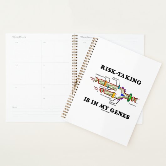私の遺伝子の中でリスクテイクがDNA複製ユーモア プランナー手帳 (ディスプレー)