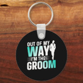 私の邪魔をするな！私は新郎だ！独身最後の夜の名言 キーホルダー (正面)