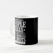 私の部下のスキルは素晴らし私の寛容である コーヒーマグカップ (正面左)