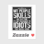 私の部下のスキルは素晴らし、皮肉な反社会的ギフトである シール (シート)