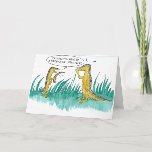 私の部分にバースデー・カードを取ります カード (正面)