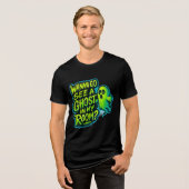 私の部屋にいる幽霊を見に行きたい トライブレンドTシャツ (正面全面)