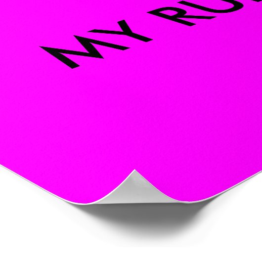 私の部屋、私のルールのポスター ポスター (角)