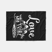 私の部族を愛して。デザイン フリースブランケット (正面(横))