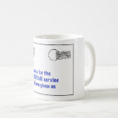 私の郵便配達員にありがとう コーヒーマグカップ (正面右)