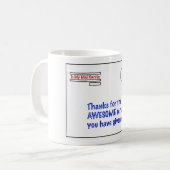 私の郵便配達員にありがとう コーヒーマグカップ (正面左)