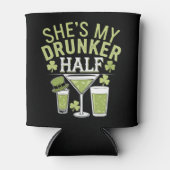 私の酔っ払い半分のSt patricksの一致するカップルを見る 缶クーラー (正面)