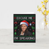 私の醜い話クリスマスカマラ・ハリ カード (黄色い花)