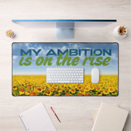 私の野心は高まっているモチベーション肯定 デスクマット