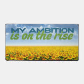 私の野心は高まっているモチベーション肯定 デスクマット (正面)