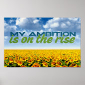 私の野心は高まっているモチベーション肯定 ポスター (正面)