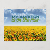 私の野心は高まっているモチベーション肯定 ポストカード (正面)