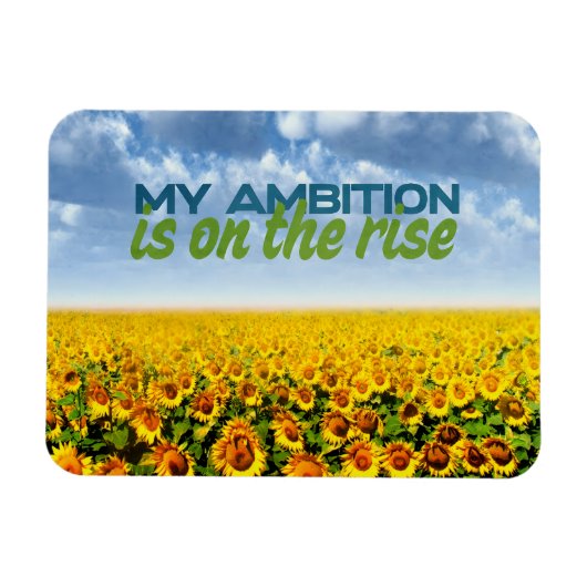 私の野心は高まっているモチベーション肯定 マグネット (横)