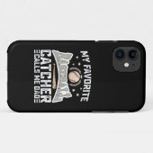 私の野球お気に入りのの捕手は私をパパ父と呼ぶ Case-Mate iPhoneケース (裏面(横))