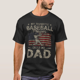 私の野球お気に入りの選手が私をパパ父と呼ぶ Tシャツ