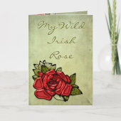 私の野生のアイルランド語は上がりました カード (正面)