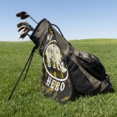 私の野生動物のヒーロー ゴルフタオル (グリーン)