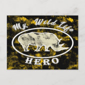 私の野生動物のヒーロー ポストカード (正面)