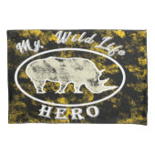 私の野生動物のヒーロー 枕カバー (正面左)