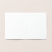 私の金のフォイルのカードで私の花嫁の計画になる 箔カード (内部)