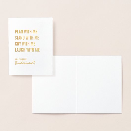 私の金のフォイルのカードで私の花嫁の計画になる 箔カード (ディスプレー)