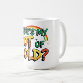 私の金ゴールドポットセント・パトリックの日は コーヒーマグカップ (正面右)