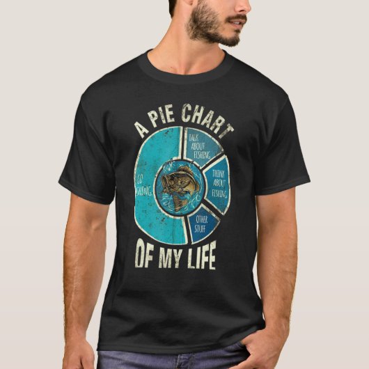 私の釣り人生のピーチャート Tシャツ (正面)