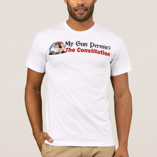 私の銃の割り当てか。 憲法! Tシャツ (正面)
