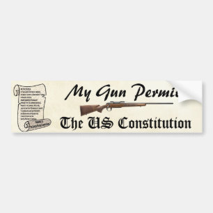 私の銃の割り当てはアメリカ合衆国憲法です バンパーステッカー