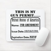 私の銃の割り当ては決して切れません マウスパッド (マウス)