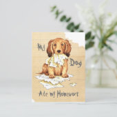 私の長髪ダッシ食べャンド宿題 ポストカード (スタンド正面)