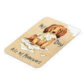 私の長髪ダッシ食べャンド宿題 マグネット (左側)