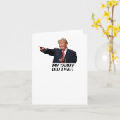 私の関税はそのトランプミームをした カード (黄色い花)