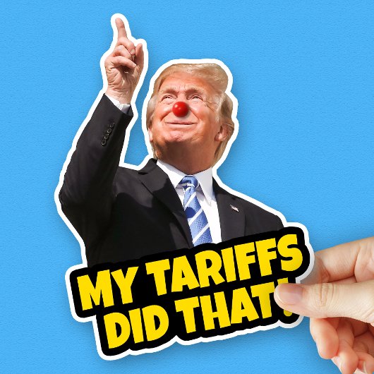 私の関税はその切り株のアンチ切りおもしろい札をした シール