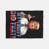 私の関税は、そのシャツの抗議の声明Tを取った フリースブランケット (正面(横))