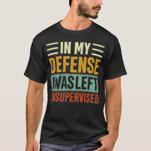 私の防衛では、私は監督され離れていないレトロヴィンタ Tシャツ