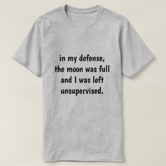 私の防衛では、 Tシャツ (デザイン正面)
