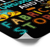 私の防衛で私は監督され離れない裁縫贈り物 ポスター (角)